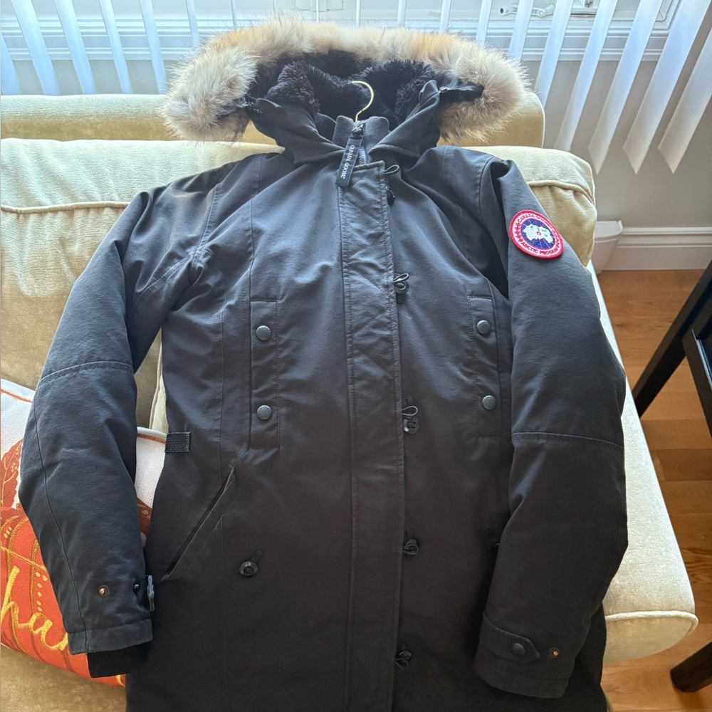 Canada Goose Black Parka knee length